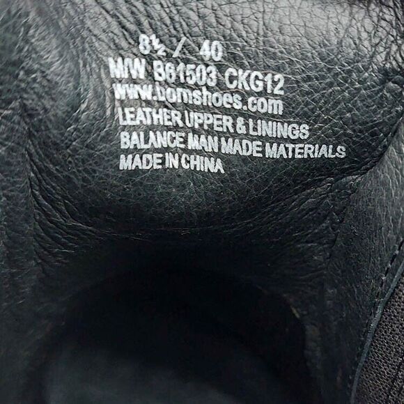 Born Boots Womens Sz 8.5 Black Leather Mireille Classic Block Heeled Platform - Picture 9 of 11